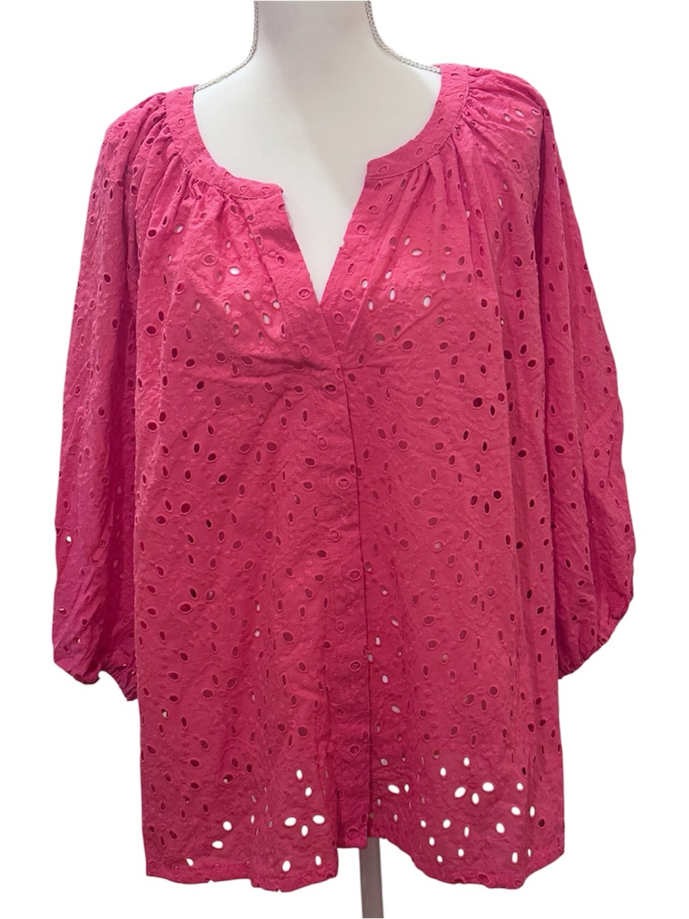 NWT - Calypso St. Barth Embroidered Eyelet Tunic Blouse